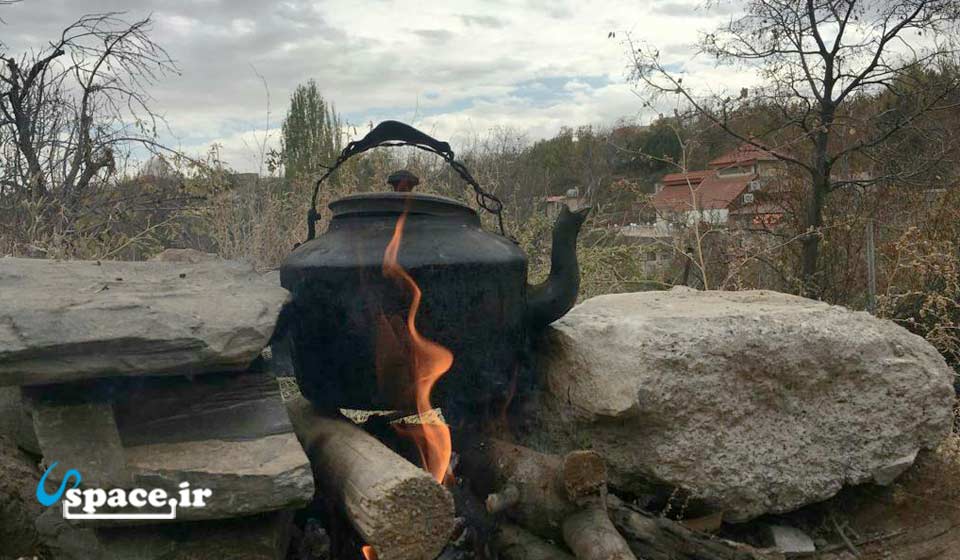 چای آتشی دراقامتگاه بومی شهربانو - خراسان رضوی - مشهد - طرقبه